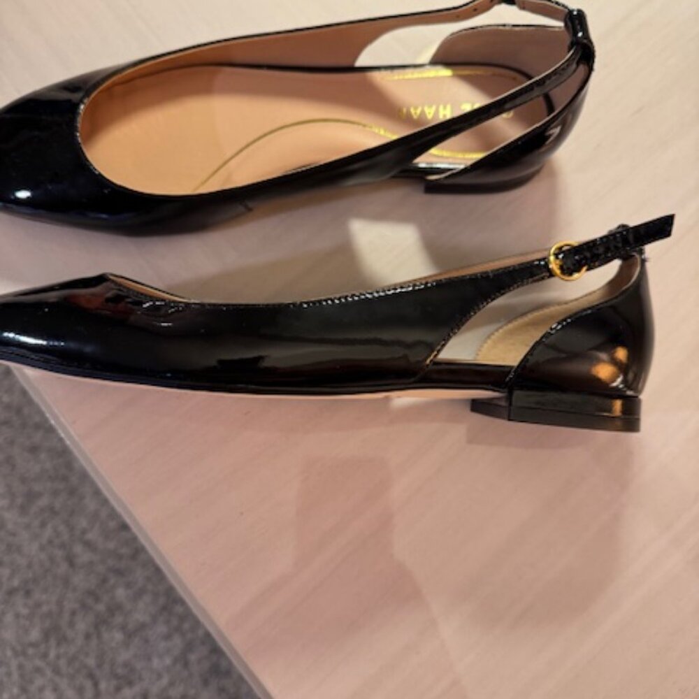 Cole Haan - Bria Cutout Flat in Black Patent Leather - Picture 3 of 4